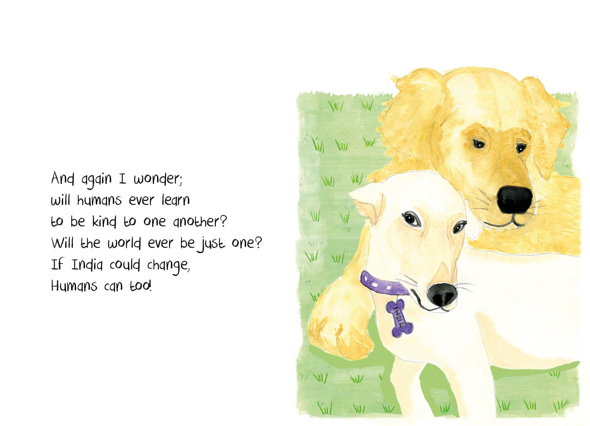 página doble del libro, Yo me pregunto: Podrán aprender a tratarse sin miedo